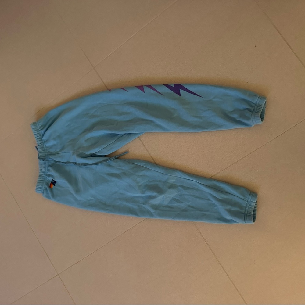 Perfect condition blue aviator nation sweatpants size xs never worn